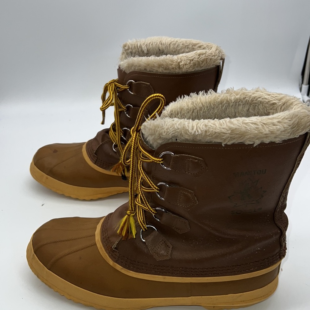 Sorel Manitou Kaufman  Vintage Winter Boots size 12 - Picture 4 of 9